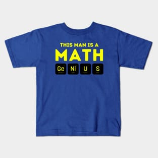 This Man Is A Math Genius Kids T-Shirt